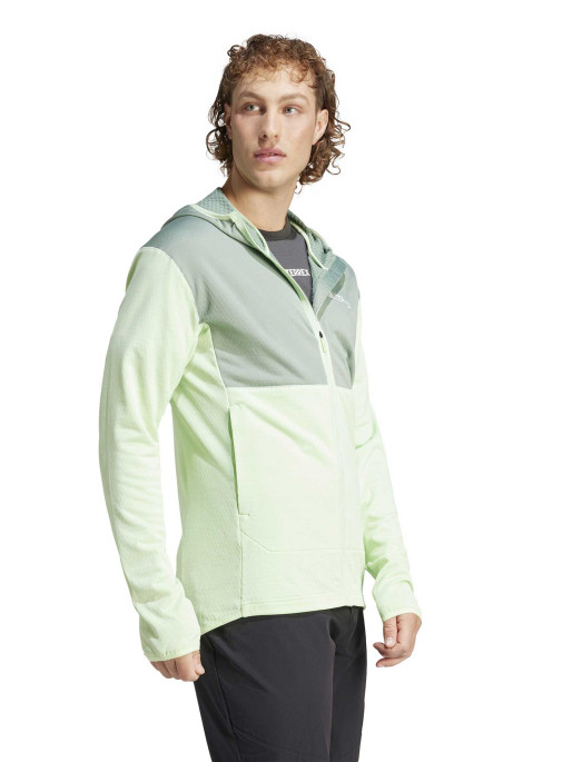 ADIDAS PERFORMANCE TERREX XPERIOR LIGHT FLEECE HOODED JACKET