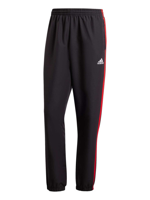 Adidas black with on sale red stripes pants