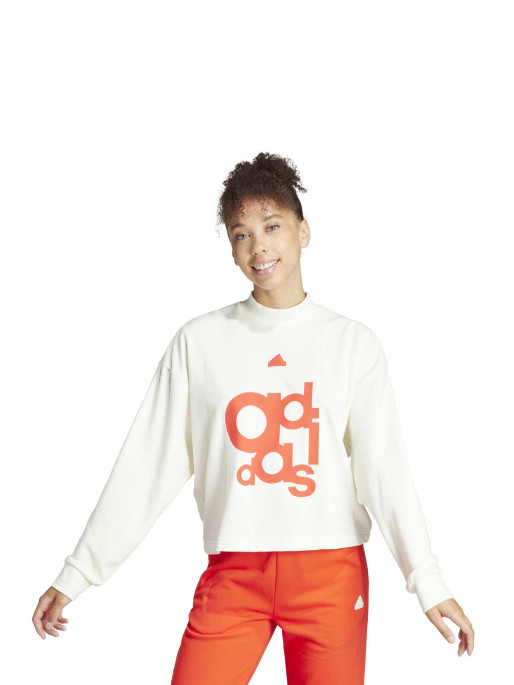 ADIDAS SPORTSWEAR French Terry Print Loose Sweatshirt