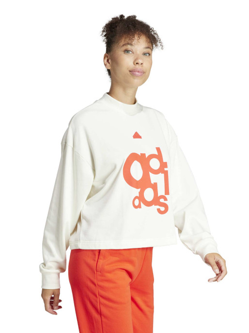 ADIDAS SPORTSWEAR French Terry Print Loose Sweatshirt