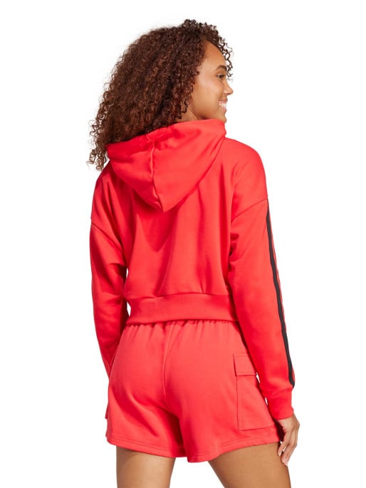 ADIDAS SPORTSWEAR Essentials 3-Stripes French Terry Crop Hoodie