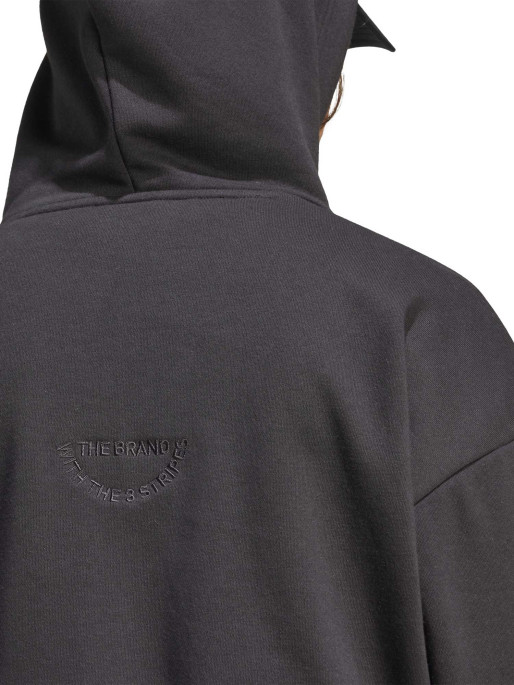 ADIDAS SPORTSWEAR Embroidered French Terry Crop Hoodie