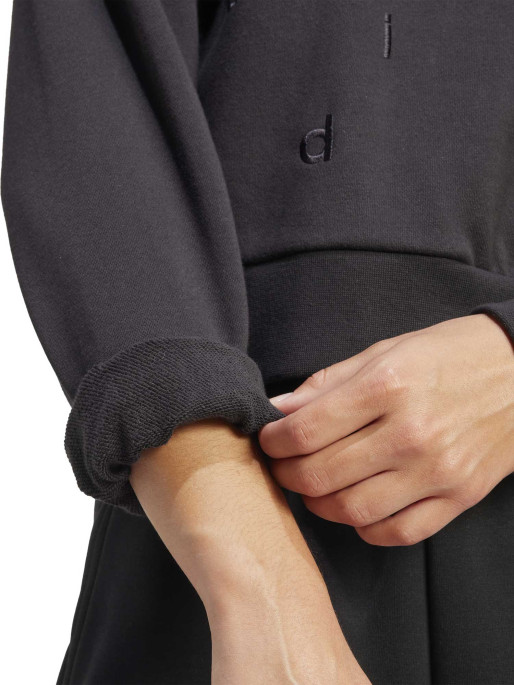 ADIDAS SPORTSWEAR Embroidered French Terry Crop Hoodie