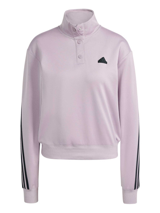 ADIDAS SPORTSWEAR Iconic Wrapping 3-Stripes Snap Sweatshirt