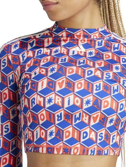 ADIDAS PERFORMANCE x FARM Rio Crop Long Sleeve Sweatshirt