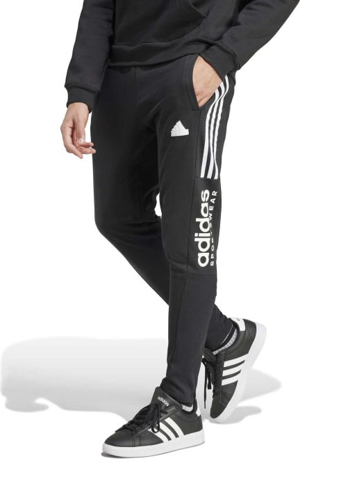 Adidas logo fleece sweatpants on sale