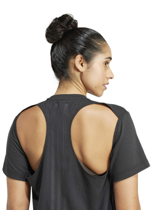 ADIDAS PERFORMANCE Power Back-Cutout 3-Stripes T-Shirt