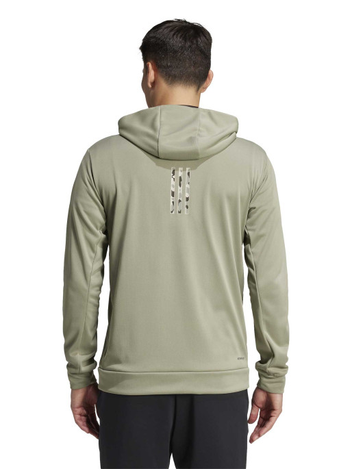 ADIDAS PERFORMANCE Train Essentials Camo Full-Zip Hoodie