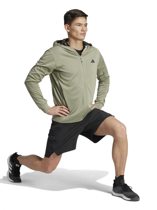 ADIDAS PERFORMANCE Train Essentials Camo Full-Zip Hoodie