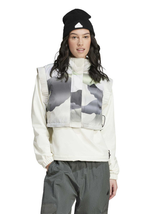 ADIDAS SPORTSWEAR City Escape Camo Print Crop Vest