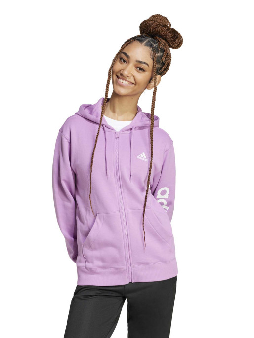 ADIDAS SPORTSWEAR Essentials Linear Full-Zip French Terry Hoodie