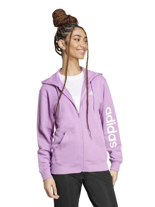 ADIDAS SPORTSWEAR Essentials Linear Full-Zip French Terry Hoodie