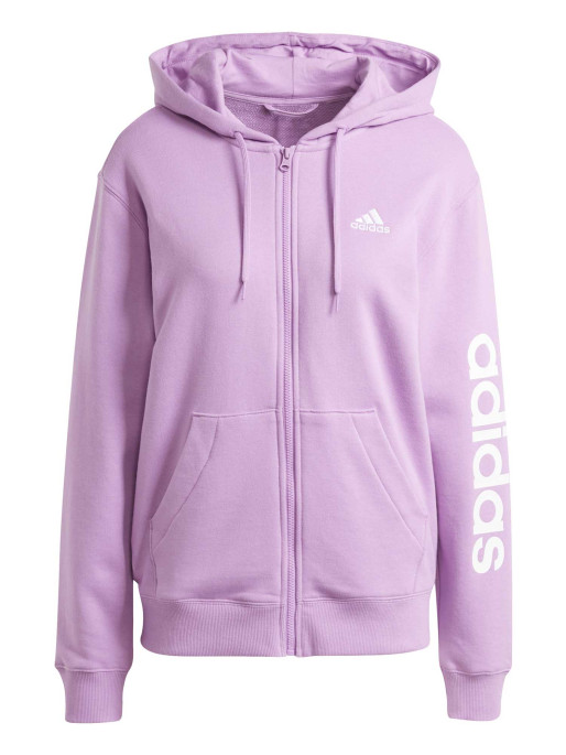 ADIDAS SPORTSWEAR Essentials Linear Full-Zip French Terry Hoodie