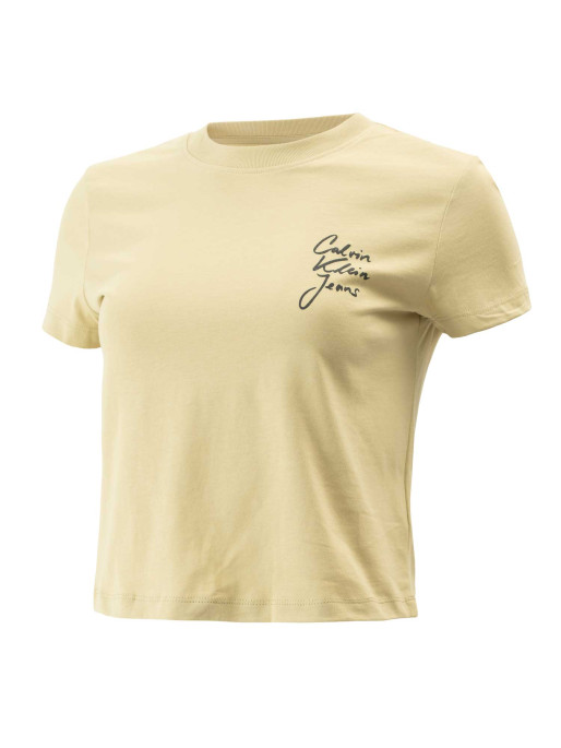 Calvin Klein Jeans Тениска SCRIPT INSTITUTIONAL BABY TEE