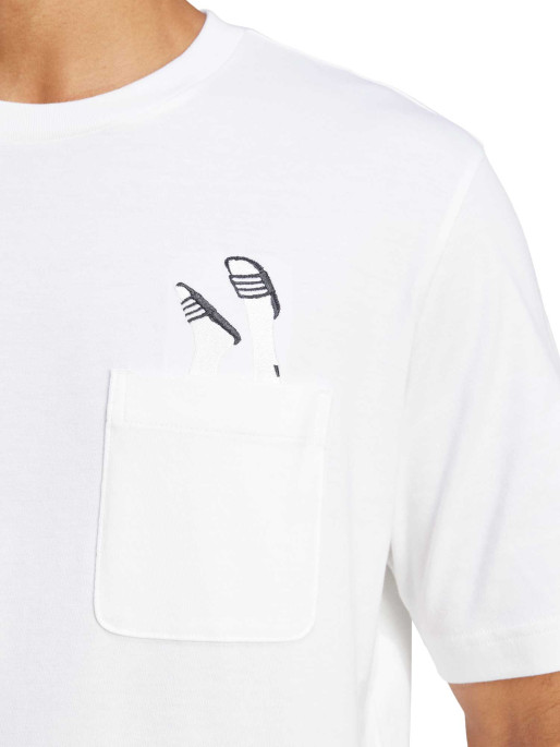 ADIDAS SPORTSWEAR Tricou Lounge Slides Graphic Pocket