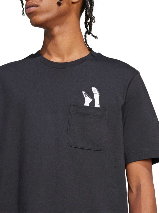 ADIDAS SPORTSWEAR Tricou Lounge Slides Graphic Pocket