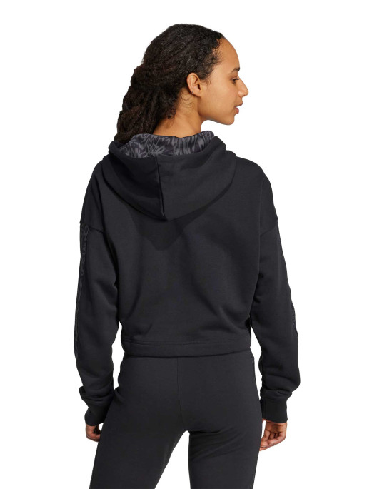 ADIDAS SPORTSWEAR Essentials 3-Stripes Print French Terry Hoodie
