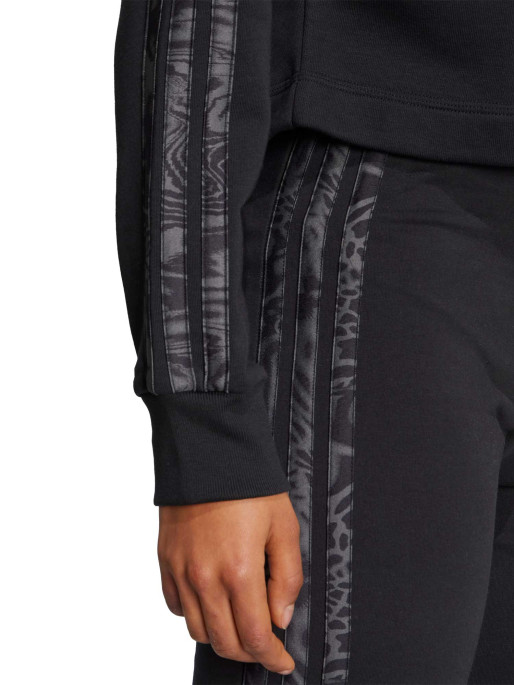 ADIDAS SPORTSWEAR Essentials 3-Stripes Print French Terry Hoodie