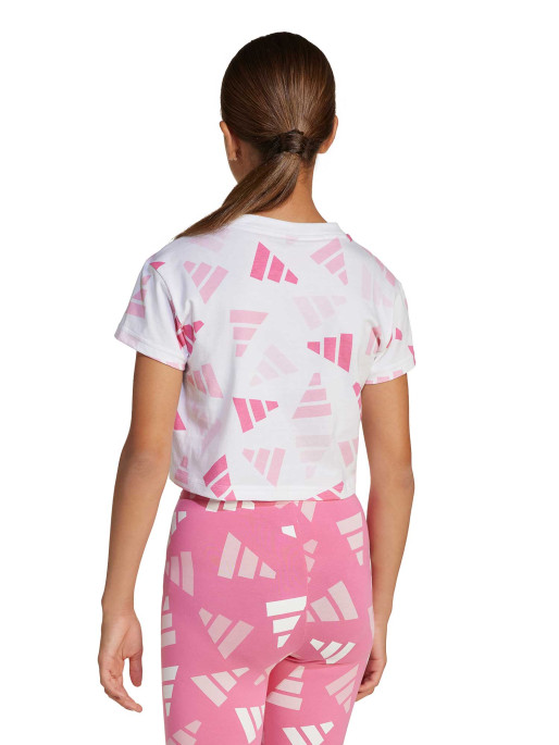 ADIDAS SPORTSWEAR T-Shirt Seasonal Essentials Logo Celebration Crop