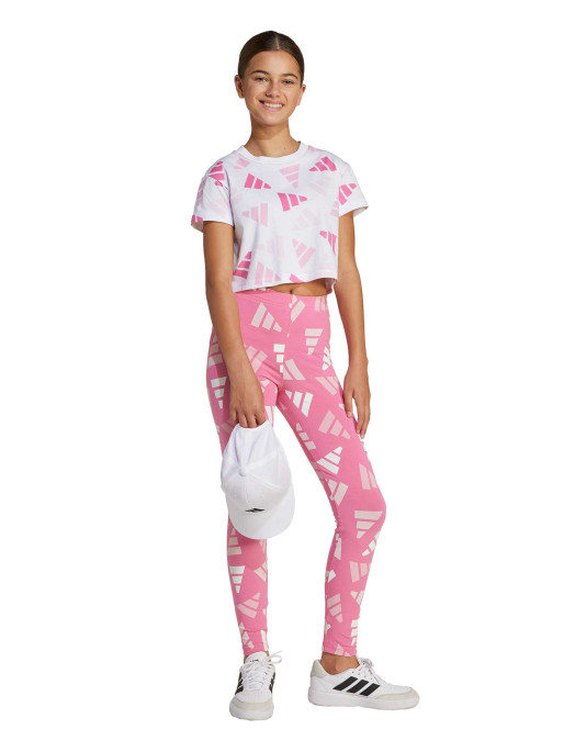 ADIDAS SPORTSWEAR T-Shirt Seasonal Essentials Logo Celebration Crop