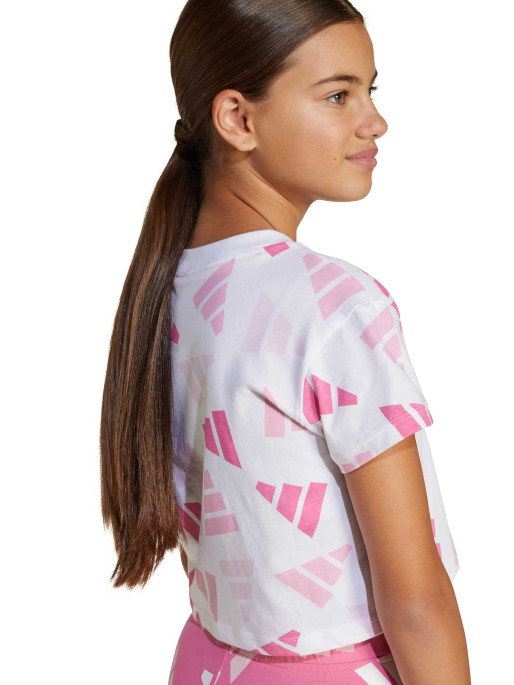 ADIDAS SPORTSWEAR T-Shirt Seasonal Essentials Logo Celebration Crop