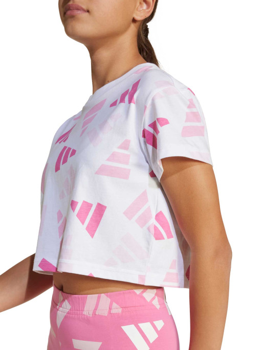 ADIDAS SPORTSWEAR T-Shirt Seasonal Essentials Logo Celebration Crop