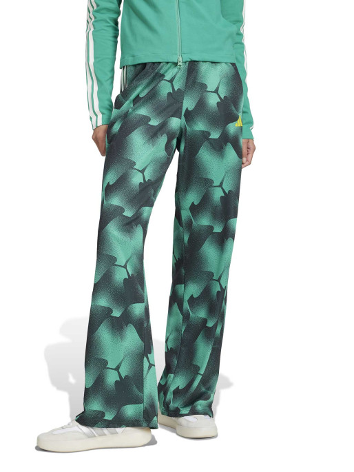 ADIDAS SPORTSWEAR Women's Tiro Cut 3-Stripes Mesh Wide-Leg Tracksuit Bottoms