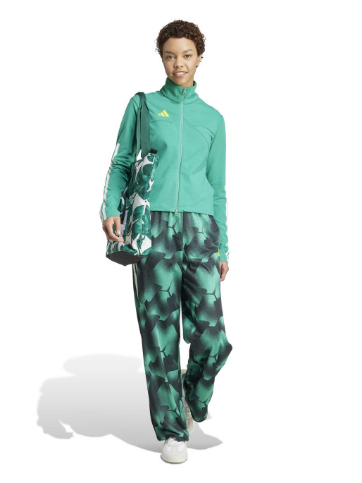 ADIDAS SPORTSWEAR Women's Tiro Cut 3-Stripes Mesh Wide-Leg Tracksuit Bottoms