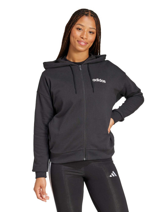 ADIDAS SPORTSWEAR Essentials Linear Full-Zip French Terry Hoodie