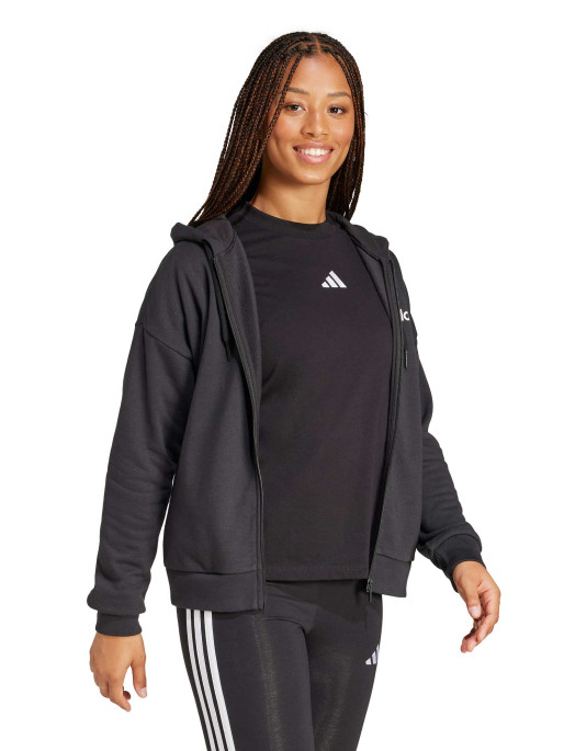 ADIDAS SPORTSWEAR Essentials Linear Full-Zip French Terry Hoodie