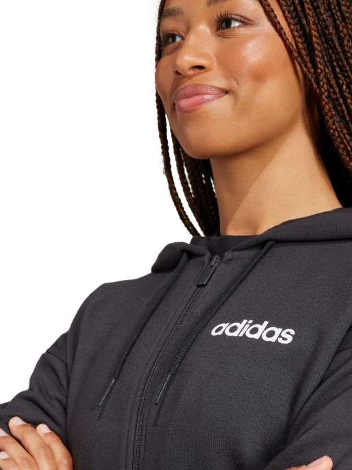 ADIDAS SPORTSWEAR Essentials Linear Full-Zip French Terry Hoodie