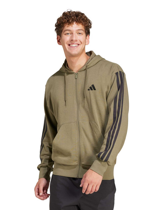 ADIDAS SPORTSWEAR Αθλητική Ζακέτα Essentials 3-Stripes French Terry