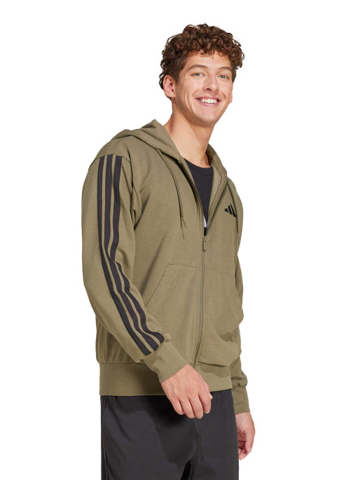 ADIDAS SPORTSWEAR Αθλητική Ζακέτα Essentials 3-Stripes French Terry