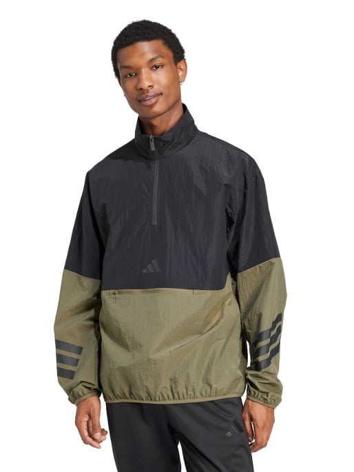 ADIDAS SPORTSWEAR Future Icons 3-Stripes Woven Half-Zip Sweatshirt