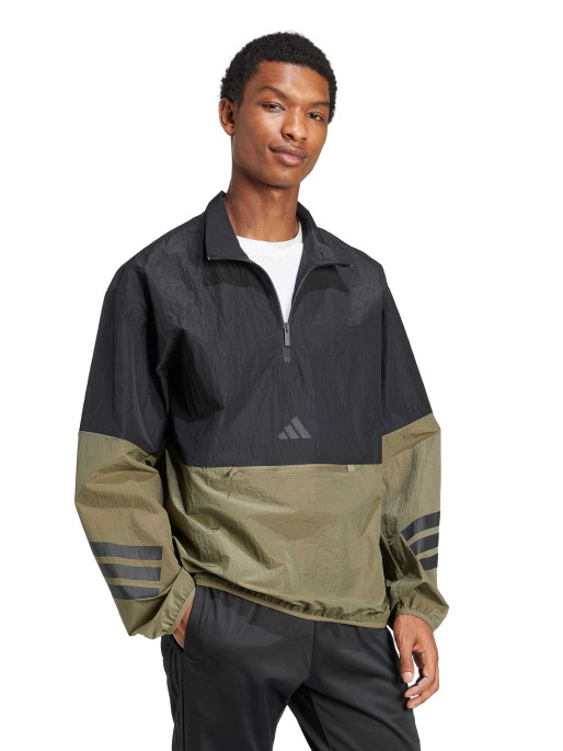 ADIDAS SPORTSWEAR Future Icons 3-Stripes Woven Half-Zip Sweatshirt