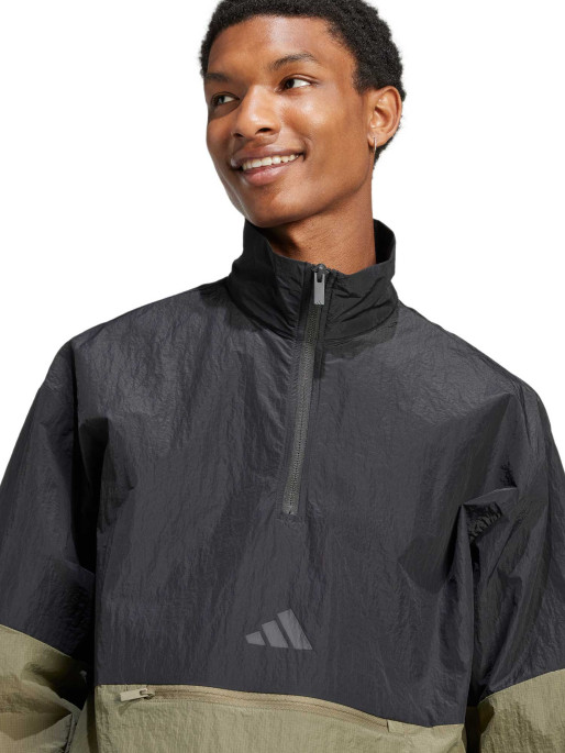 ADIDAS SPORTSWEAR Future Icons 3-Stripes Woven Half-Zip Sweatshirt