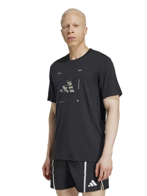ADIDAS PERFORMANCE Climacool Training Camo Logo Graphic T-shirt