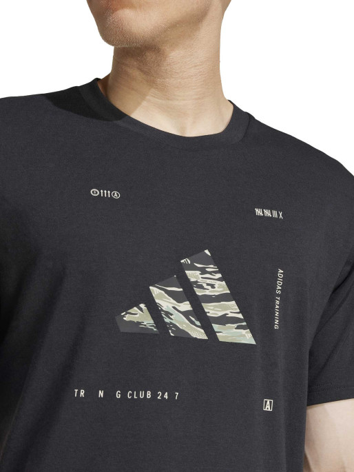 ADIDAS PERFORMANCE Climacool Training Camo Logo Graphic T-shirt