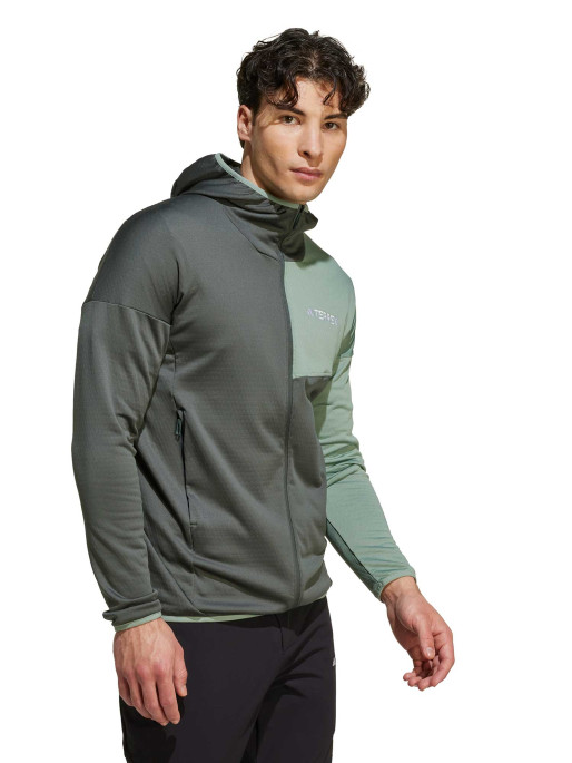 ADIDAS PERFORMANCE Terrex Xperior CLIMAWARM Light Fleece Hooded Jacket
