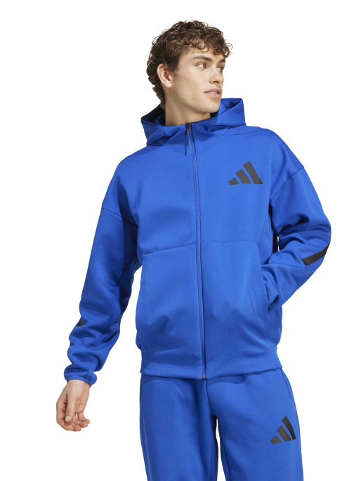 Adidas front zip hooded jacket online