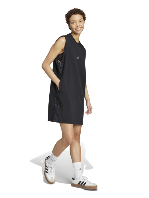 ADIDAS SPORTSWEAR Essentials 3-Stripes Print Sleeveless Dress