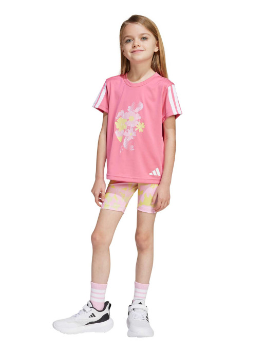 ADIDAS SPORTSWEAR Kids' Train Essentials Flower Print Set