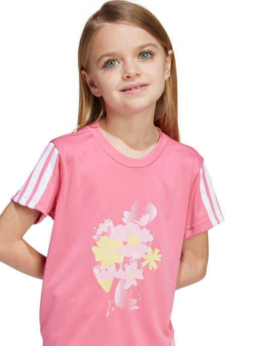 ADIDAS SPORTSWEAR Kids' Train Essentials Flower Print Set