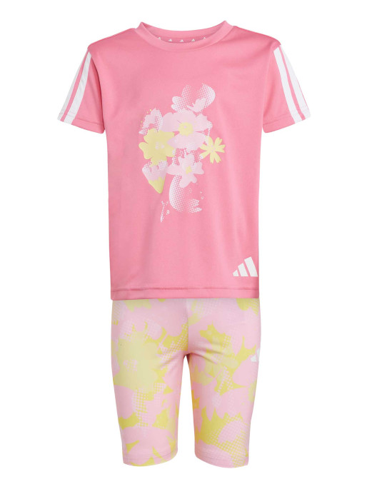 ADIDAS SPORTSWEAR Kids' Train Essentials Flower Print Set