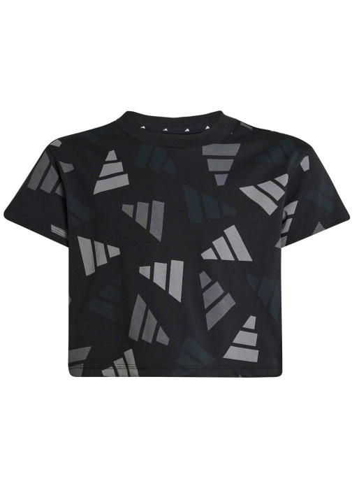 ADIDAS SPORTSWEAR Seasonal Essentials Logo Celebration Crop T-shirt
