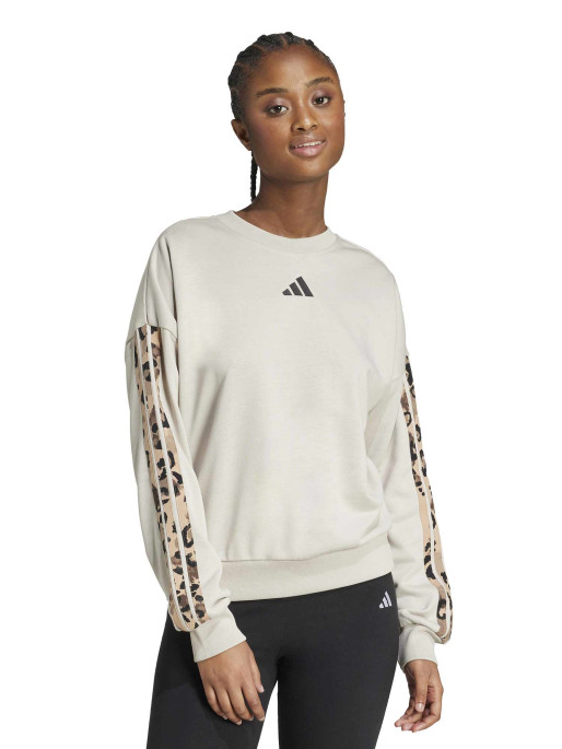ADIDAS SPORTSWEAR Animal Print 3-Stripes French Terry Hoodie