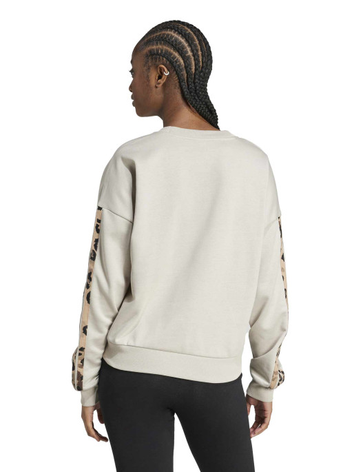 ADIDAS SPORTSWEAR Animal Print 3-Stripes French Terry Hoodie