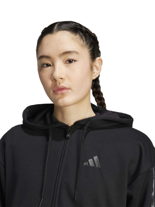 ADIDAS SPORTSWEAR Animal Print 3-Stripes French Terry Hoodie