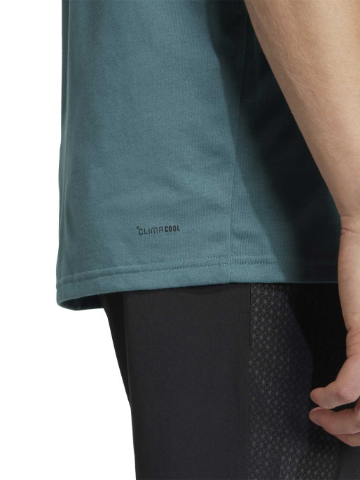 ADIDAS PERFORMANCE T-shirt Climacool Training Camo Logo Graphic