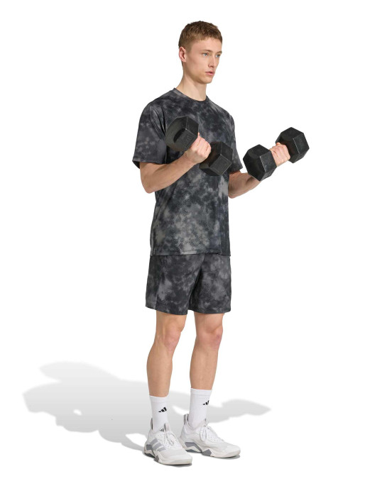 ADIDAS PERFORMANCE Κοντομάνικη Μπλούζα Train Essentials Seasonal All Over Print